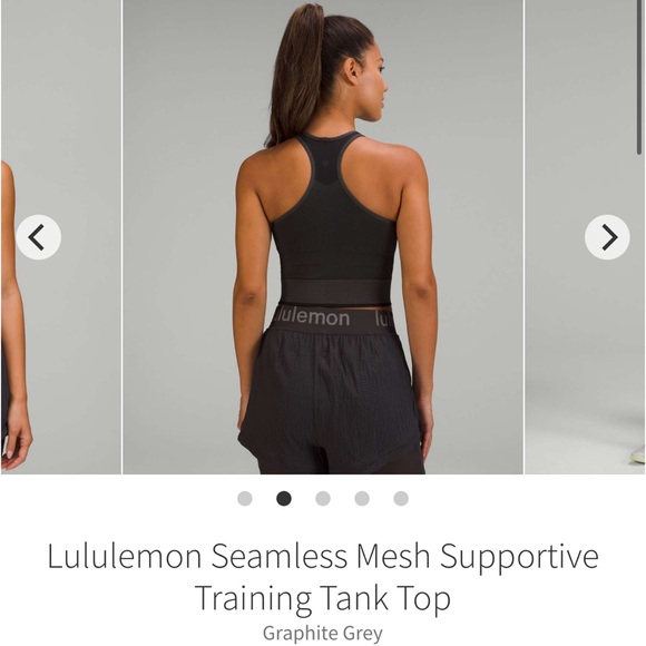 Lululemon Seamless Mesh Supportive Training Tank Top - Picture 2 of 9